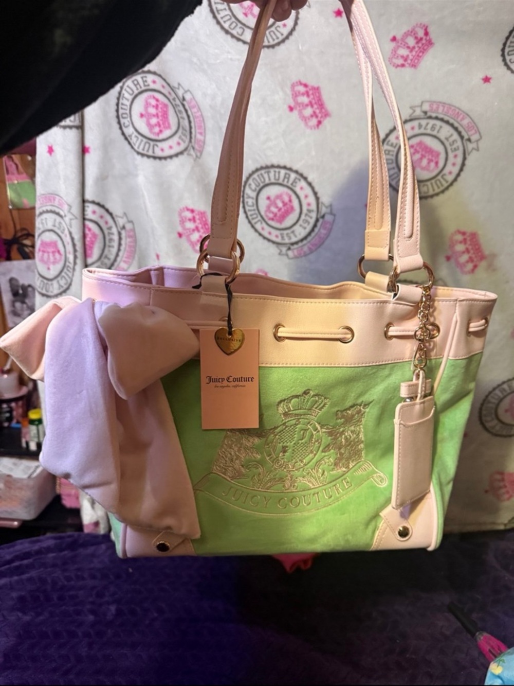 Juicy Couture Classic Scottie Dog Tote Bag